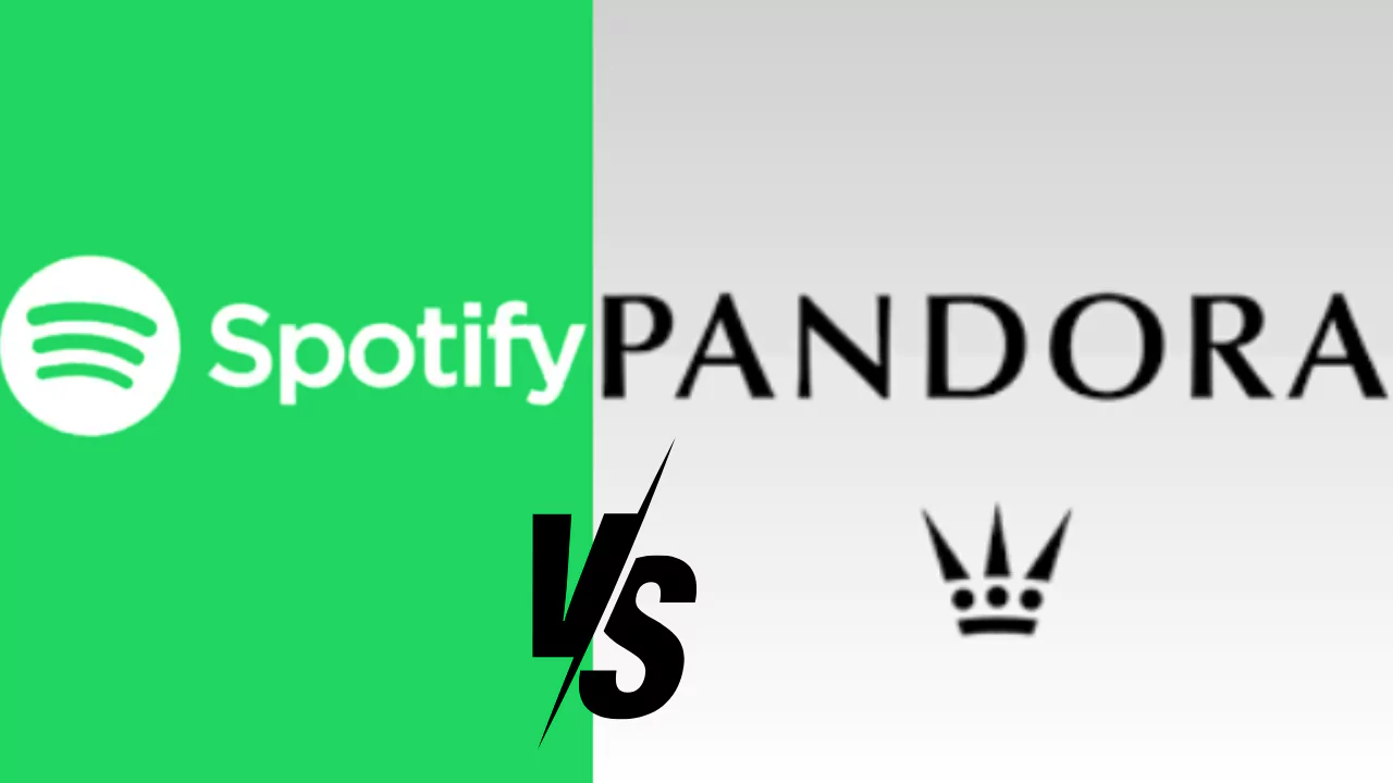 Spotify and Pandora banner