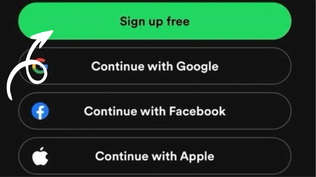 Spotify Account create banner