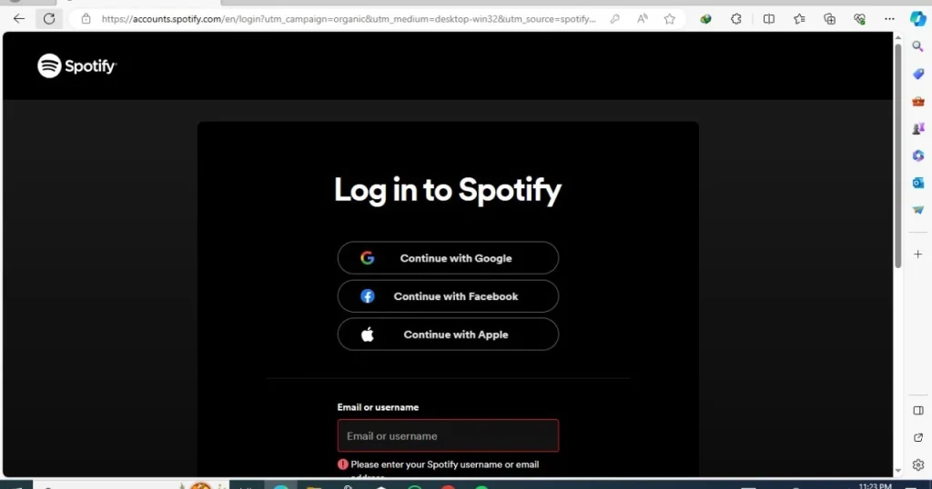 Spotify Login Step banner